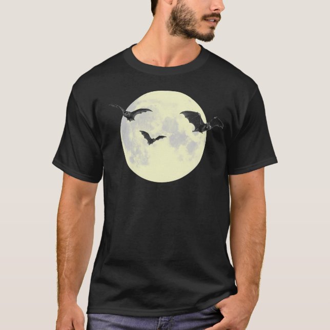 Full Moon w/ Bats tee (Front)