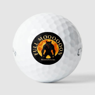FULL MOON WEREWOLF GOLF BALLS