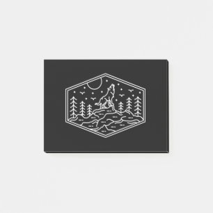 Full Moon Wolf 3 Post-it Notes