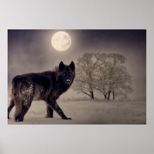 Full Moon Wolf. Poster (Front)