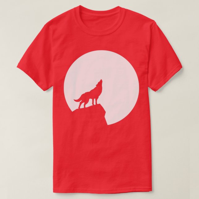 Full Moon Wolf T-Shirt (Design Front)