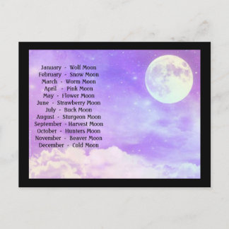 Full Moons Postcard