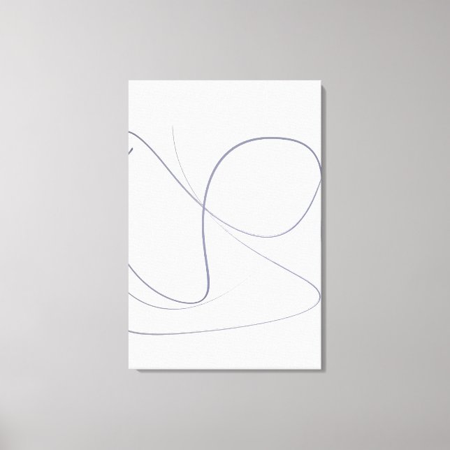 Full Motion, Minimalist Abstract Line Art Canva Canvas Print (Front)