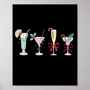 Full Of Holiday Srit Christmas Drinks Martini Tail Poster
