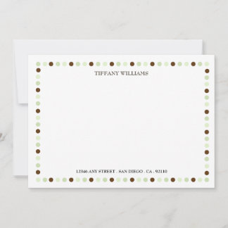 Full of Joy Green Note Card