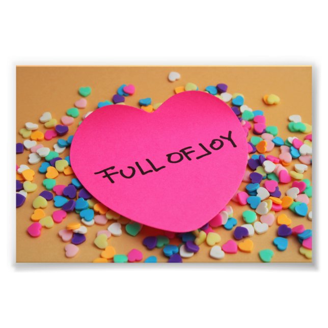 Full of joy photo print (Front)