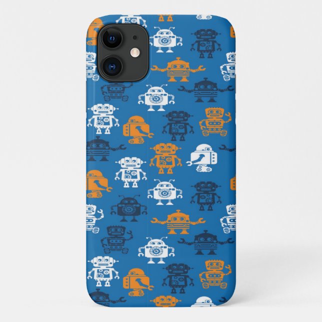 Full of Little Robots Case-Mate iPhone Case (Back)