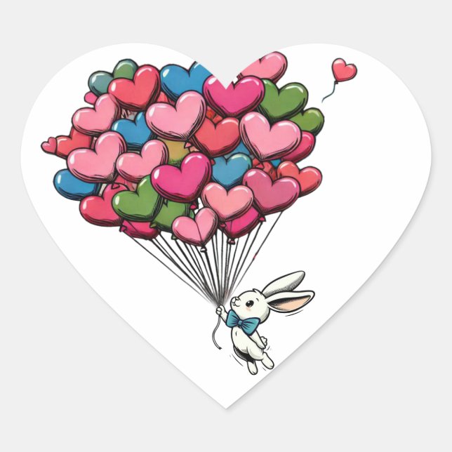 Full Of Love Heart Sticker (Front)