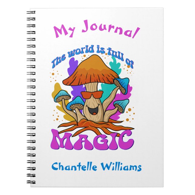 Full of magic custom notebook (Front)
