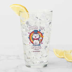 Full of Pride LGBTQ Cat Pride Glass