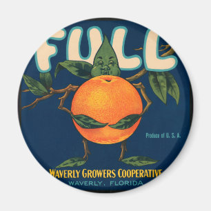 Full - Orange Crate Label Magnet