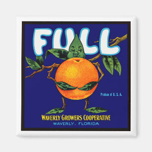 Full - Orange Crate Label Magnet