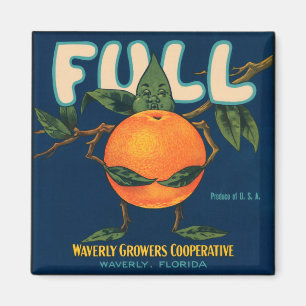 Full - Orange Crate Label Magnet