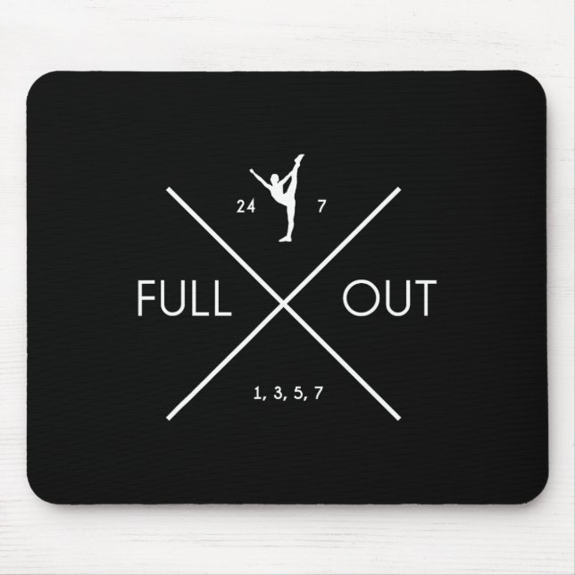Full Out 24 7 Cross Cheerleading Scale Stunt Cheer Mouse Pad (Front)