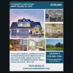 Full Page 2 Sided House For Sale Flyer with Photos<br><div class="desc">Looking to sell your home? Create a professional looking flyer to advertise your house listing to prospective buyers. This full sheet flyer is two sided and is ready to be customised with all of your listing details. There's spots for 6 photos of your home on the front and room on...</div>