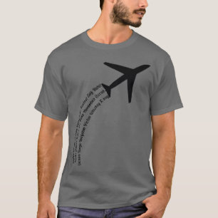 Full Phonetic AlphabetCute Plane Letters Tee Premi