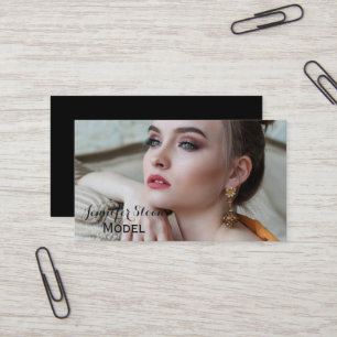 Full Photo Business Card Model Designer Stylist