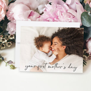Full Photo First Mother's Day Card