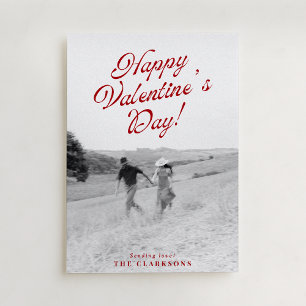 Full Photo Modern Valentine’s Day Card