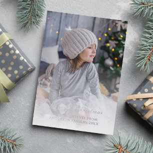 Full photo personalised Christmas silver