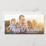 Full Photo Script Happy Hanukkah Photocard Holiday Card<br><div class="desc"></div>