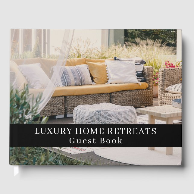 Full Photo Vacation Rental Guest Book (Front)