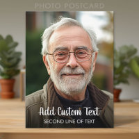 Full Photo - Vertical Custom Modern Script