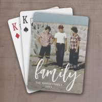 Full Photo - Vertical Custom Script Family Text