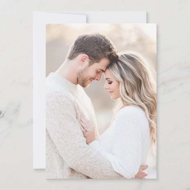 Full photo vertical vellum overlay background card (Front)