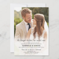 Full Photo Wedding Celebration Save The Date