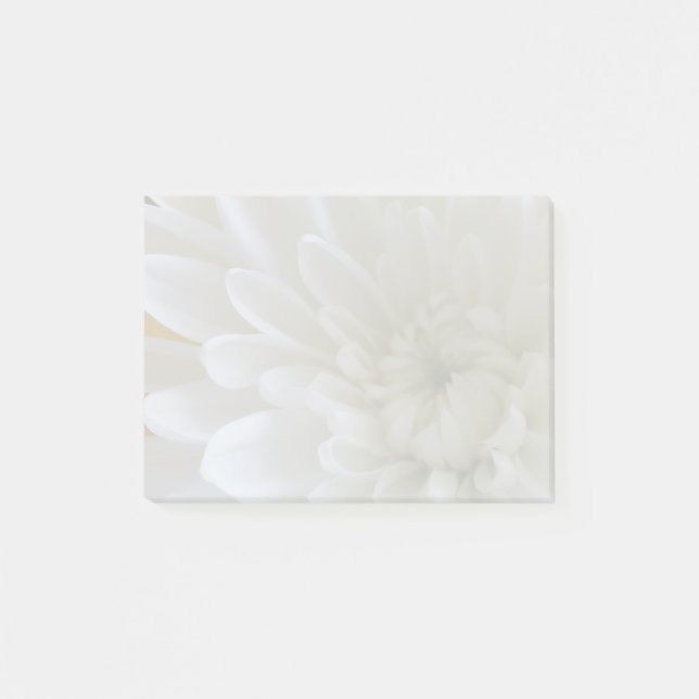 Full Photo White Flower Post-It Notes (Front)