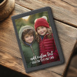 Full Photo with 2 Lines Text - Script and Mod Trifold Wallet<br><div class="desc">A fun way to capture memories and share them with friends. Add a square photo and your favourite caption to make a cool gift for family or friends.</div>
