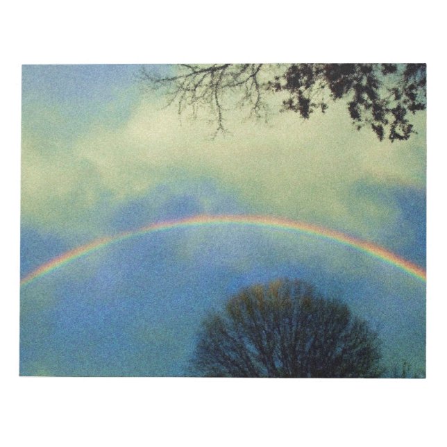 Full rainbow in Seurat style Notepad (Front)