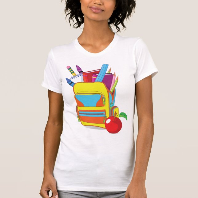 Full School Bag Womens T-Shirt (Front)