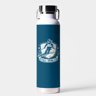 Full Send University Skiing Water Bottle