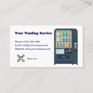 Full-Service Vending Machine Provider Business Card