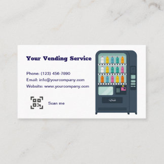 Full-Service Vending Machine Provider Business Card