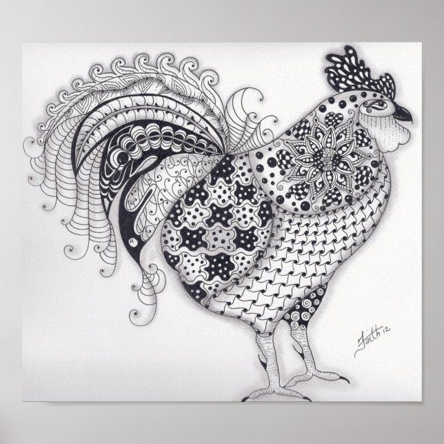 Full Size Rooster Poster (Front)