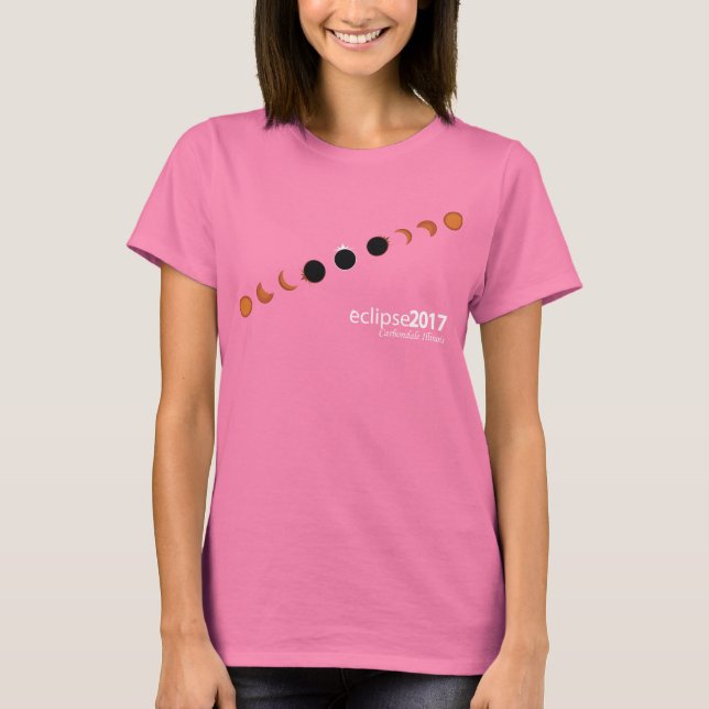 Full Solar Eclipse Carbondale Illinois T-Shirt (Front)