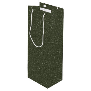 Full Sparkle Moss Wine Gift Bag – Customisable