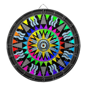 Full Spectrum Multi-Target Abstract Art Dartboard