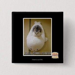 Full Speed Ahead 15 Cm Square Badge