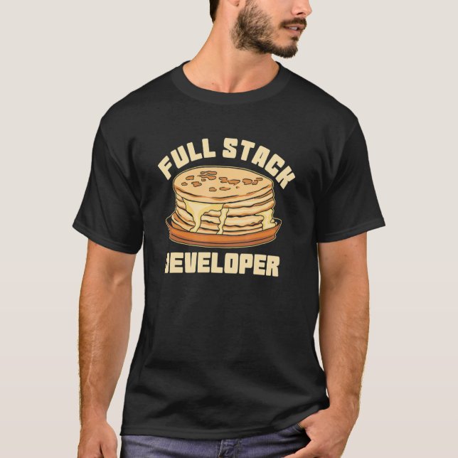 Full Stack Developer Code Computer Science  Progra T-Shirt (Front)