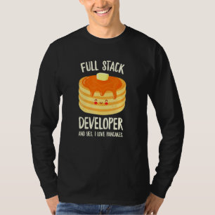 Full Stack Developer Pancake Programming T-Shirt