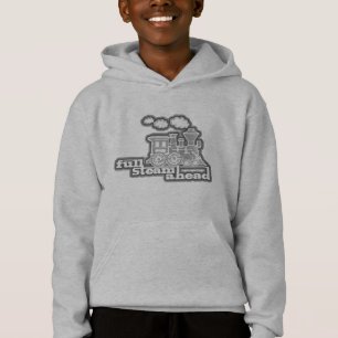 Full steam ahead loco train kids sweatshirt