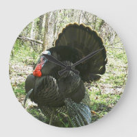 FULL STRUT TURKEY WALL CLOCK