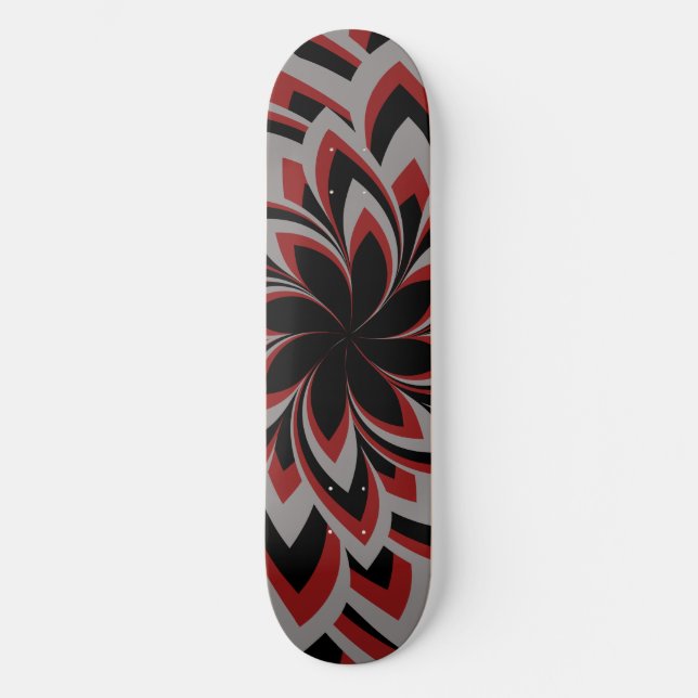 FULL SWIRL FLOWER  SKATEBOARD (Front)
