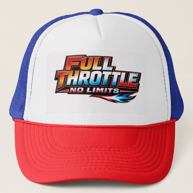 FULL THROTTLE NO LIMITS HAT – BIG BOLD RACING TEXT (Front)