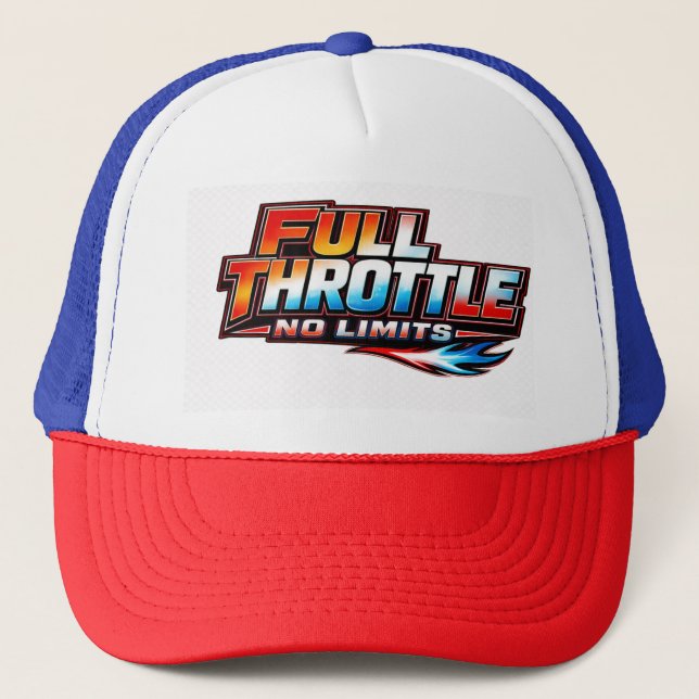 FULL THROTTLE NO LIMITS HAT – BIG BOLD RACING TEXT (Front)