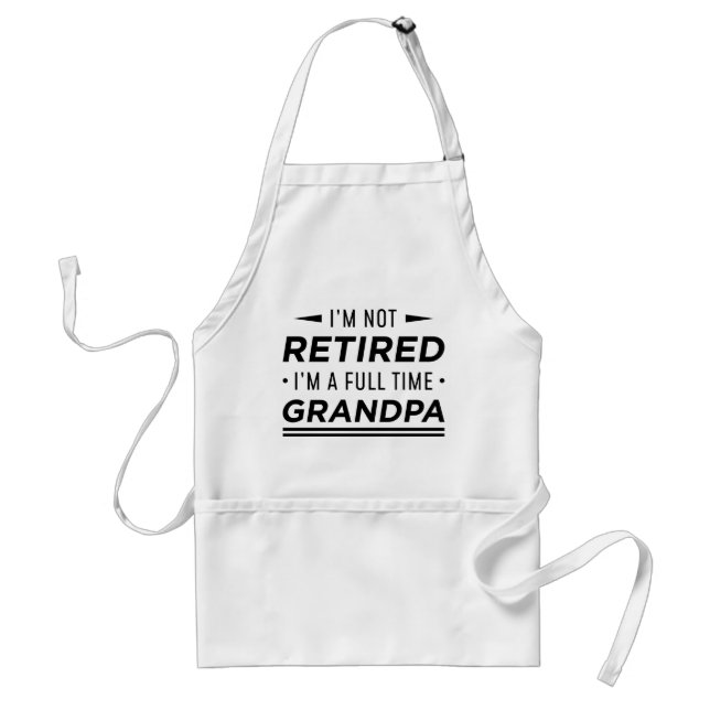 Full Time Grandpa Standard Apron (Front)